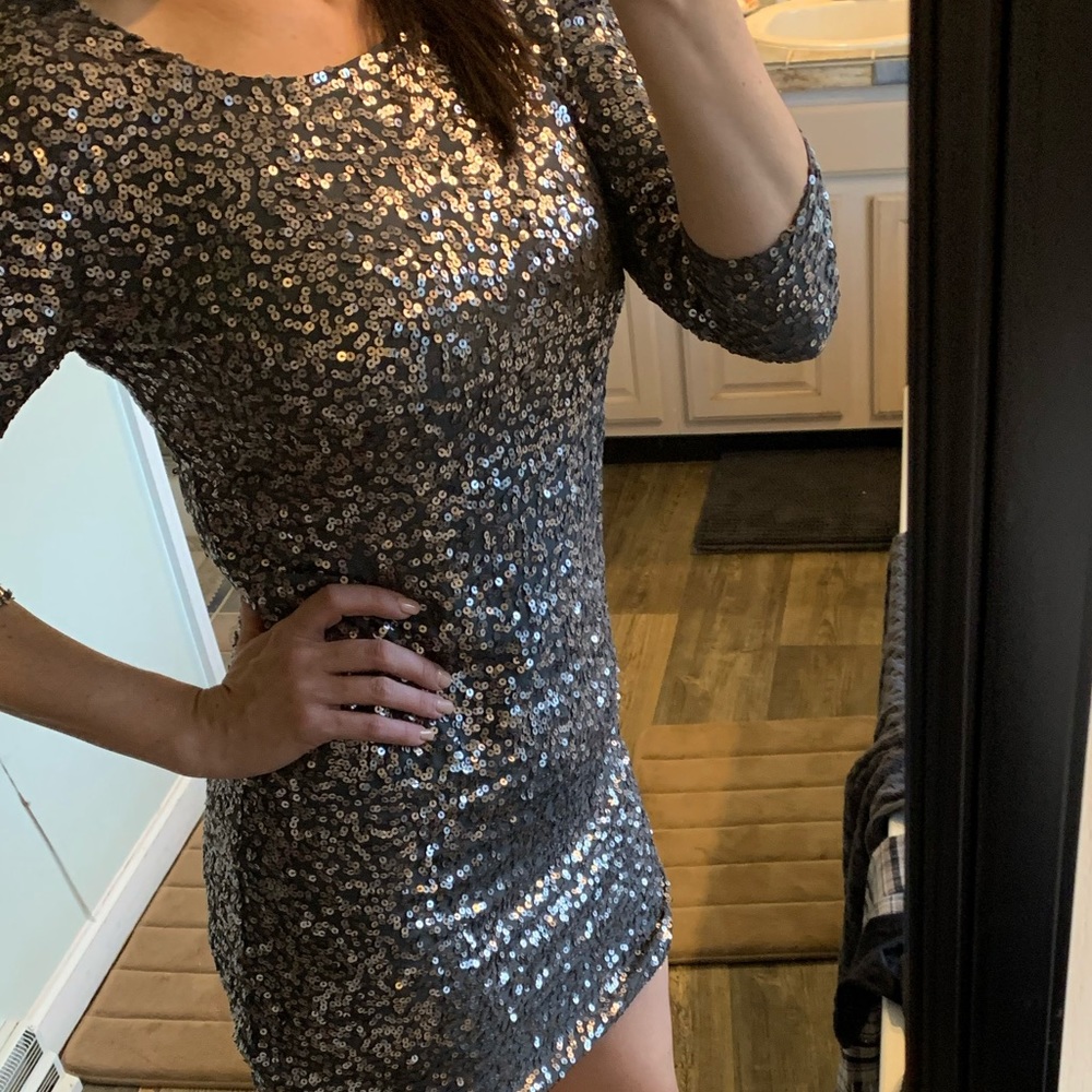 Sparkling sequined holiday dress